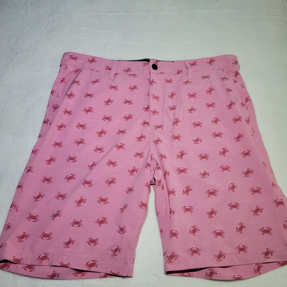 Atlantis Weathergear Crab Pattern Pink Men's Shorts